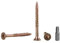 Lot de 200 vis à bois en acier zingué jaune Tête Torx Type 17 Tête fraisée Vis à panneaux d’aggloméré 6,0 x 50 mm
