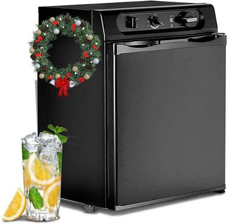 Smad 3-Way 41L Gas Fridge for Campervan or Caravan, Silent LPG Powered, 0.07kg/day, 0-10°C, 12V/240V with Lpg/Propane Conversion