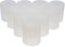 Hemoton Cake Stencil 10Pcs Silicone Shot Glass Mold Resin Bottle Mold Handmade Candy Cupcake Fondant Ice Cream Desserts Crystal Gum Paste Soap Mould White Serving Tray Round