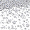 HICARER 4000 Stücke Tisch Konfetti 3 Größen Hochzeit Kristalle Acryl Diamanten Strass Vase Füllstoffe für Geburtstag Baby Shower Party Tische (Silber)