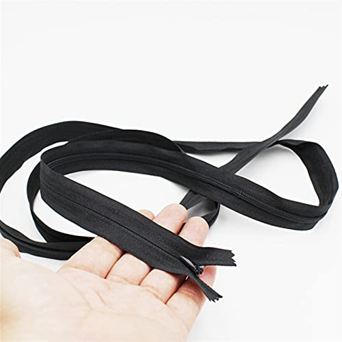 Lnanqing-Chiusure lampo 3 # 200 cm / 2 metri lungo in nylon in nylon invisibile con cerniera con cerniera con cerniera con cerniera abbigliamento domestico accessori tessili, 1 pz, Multiuso e durevole