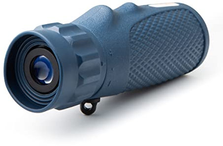 Technaxx 10 x 25 Monokular TX-181 für Wandern, Jagd, Reisen, Vogelbeobachtung usw. - Kompaktes Campingzubehör für jedermann (blau)