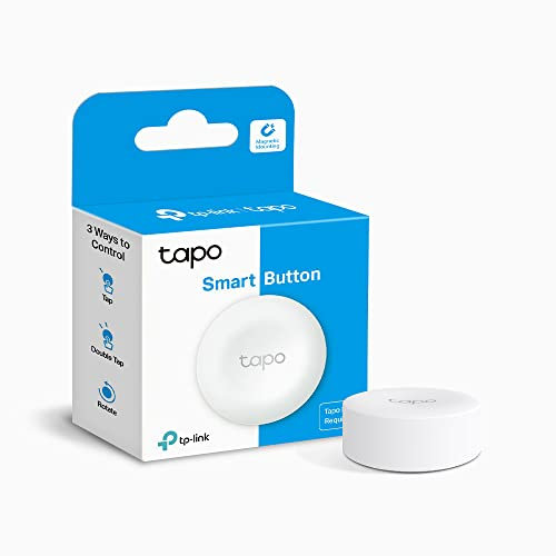 TP-Link Tapo S200B, Pulsante intelligente Tapo, con controllo flessibile della sensibilità, supporto magnetico, batteria inclusa, facile da installare, richiede Tapo Hub (non incluso)