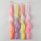 MADAM ERLE - 4er-Set dip dye Kerzen | CURLY NOLA | handgemachte | Limited Edition | tolles Geschenk