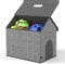 Mindspace Dog House Toy Bin Organizer - Divided Storage Box with Lid for Dog Toy Storage, Pet Storage - Pet Supply Organizer, Dog Toy Bin, Dog Toy Baskets for Dog Stuff | Oxford Collection