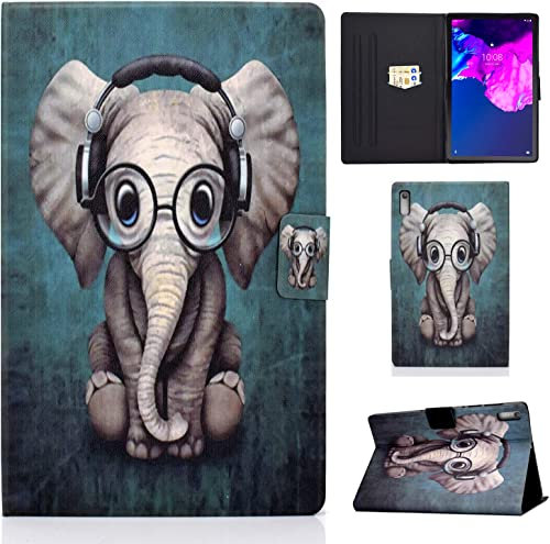 CXTcase Custodia per Lenovo Tab P11 (2nd Gen) 11.5 2022,PU Intelligente Tablet Cover Lenovo Tab P11 (2nd Gen) 11.5 2022,Tablet Custodia con Slot per Schede,Elefante