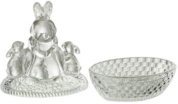 Topf familie hasen glas transparent
