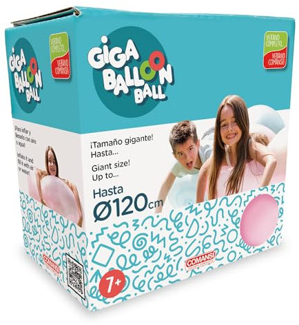 Comansi- Giga Balloon - Juego al Aire Libre, Color Rosa (C23022)