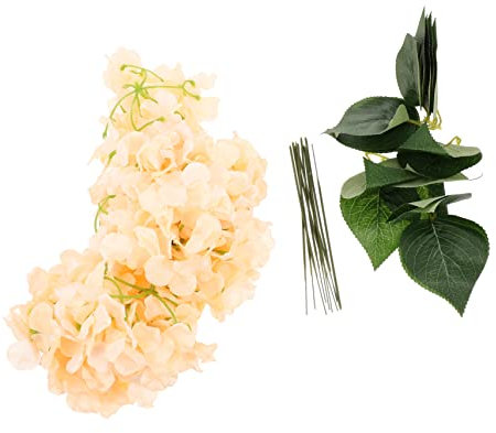 Levemolo Künstlicher Hortensienstrauß Zarter Kunstblumenstrauß DIY-blumenstrauß Künstliche Hortensienblumen Blumenstrauß-verzierung