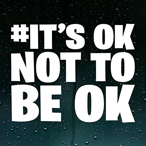It's OK NOT to BE OK Vinyl Sticker Decal Car Van Campervan Laptop Mental Health