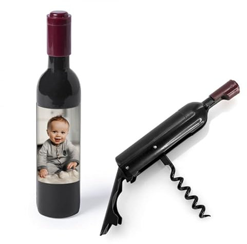 Mabouteille.fr® Personalised Corkscrew – Original Magnet Corkscrew to Put on the Fridge [ Wine Bottle Opener]