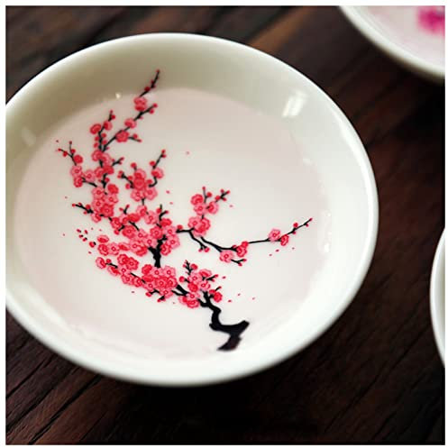 Taza Personalizada Magic Sakura Copa Japonesa Caliente Frío Frío Discolorización Color Cambio de té Cerámica Cerámica Kung Fu Tea Taza Taza Taza Taza Taza Taza De Porcelana ( Color : Cold water , Size