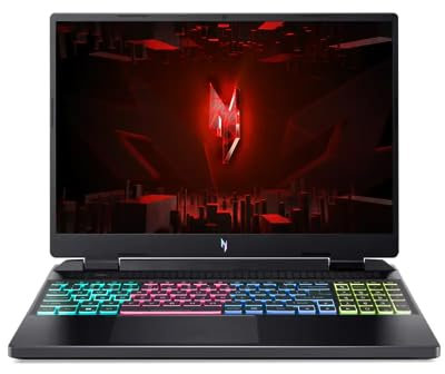 acer Nitro 16 Gaming Laptop, Intel 14-Core i7-13700H, 40.6 cm FHD+ 165Hz IPS Display, NVIDIA GeForce RTX 4050, 16GB DDR5 1TB SSD, teclado retroiluminado RGB de 4 zonas, Thunderbolt 4, HDMI 2.1, Wi-Fi