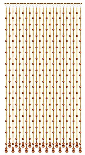 Beaded Curtains Wooden and Glass Crystal Beads Pendant for Door Decor Room Divider Hanging Strings Living Room Closet, Customizable (Color : A, Size : 39 strands-120cmx176cm)