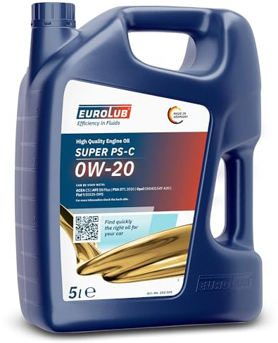 EUROLUB SUPER PS-C 0W-20-5 L, schwarz