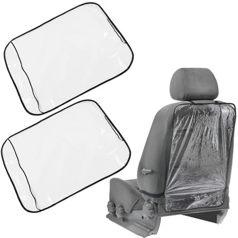 BAOSROY Rückenlehnenschutz,2pcs Rückenlehnenschutz Auto Kinder,Sitzschoner Rückenlehne,Rücksitz Kinder