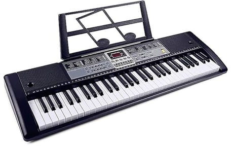 Musical Keyboard Professional Controller Electronic Piano Music Synthesizer Digital 61 Keys Organ Instruments Pink (Color : Bk)