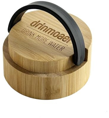 drinmoaer Bambusdeckel - Ersatzdeckel für Glasflaschen - Deckel aus Bambus für Flaschen aus Glas- Holzdeckel für Trinkflaschen