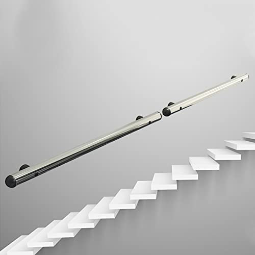 Modernes Treppenhandlauf-Geländergeländer-Stützset, Haltegriff aus Metall und Edelstahl für den Außenbereich, Treppenhandläufe für Handläufe im Innen- und Außenbereich, Wandmontage-Balustrade (11,5 Fu