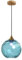 Tropibed Bunt Glaskugel Pendelleuchte, 20cm Wasser-Muster Glas Lampenschirm, Lampenfassung E27 Glas Hängeleuchte Für Küche Schlafzimmer Wohnzimmer Kronleuchter (Blue)