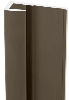 Schulte profilé de finition 210 cm taupe, pour panneau mural de salle de bain DécoDesign, revêtement décoratif douche, recoupable adaptable à la hauteur du panneau