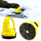 Elektrischer Eiskratzer - Elektrisch Auto Snow Scraper Enteiser, Rotierende Elekteische Eisentferner mit Akku und Ladekabel, Auto Gerät Zubehör Ice Entferner für Winter, Gelber