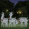 Somanki Rentiere 6 STK. Silbern Kaltweiß Mesh, Rentier Weihnachtsdeko, Rentier Beleuchtet Aussen, Outdoor Weihnachtsdeko, Weihnachtsbeleuchtung Aussen Rentier 3154248