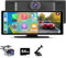 Hexinex CarPlay Schermo con Auto, 10.26 Pollici Wireless CarPlay Android Auto con Dash Cam 4K e Telecamera per la retromarcia 1080P e Scheda Micro SD da 64 GB