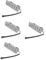 MUCKLILY 4pcs Range Hood Light Bulb LED Cooker Lamp O Light The Range Smoke Lamp Kitchen Vent Hoods LED Hood Kitchen Cooker Light Kitchen Cooker Lamp Calibre Frosted Glass