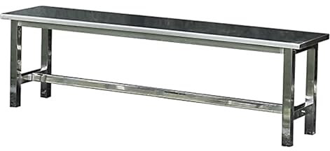 QSNYJPL Gartenbank aus Edelstahl für Die Terrasse, Wasserdichte und Rostfreie Parkbank für den Außenbereich für Veranda, Terrasse, Park, Straße, Hinterhof, Tragfähigkeit 300 Kg(45x35x150 cm/18x14x59 i