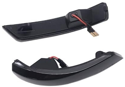 Huhpa 1/2 stücke Dynamische Blinker Licht Seitenspiegel Blinker Pfeil Sequentielle Blinker Repeater for Ford for Focus for Mk2 for Mk3 for Mondeo for Mk4(Left right)
