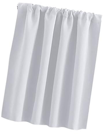 GAOFESA Rideaux occultants pour petite fenêtre isolés thermiques, panneaux courts avec passe-tringle