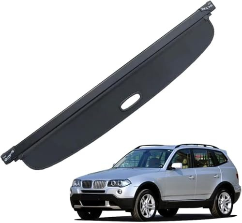 ZWBC Auto Kofferraumabdeckung für BMW X3 2003-2010, Laderaumabdeckung Einziehbarer Hintere Kofferraum Hutablage Auto Zubehör