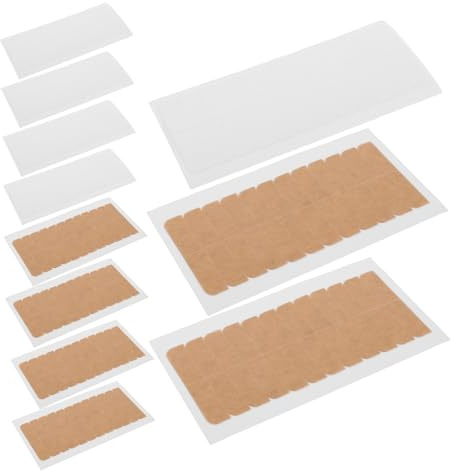 WRITWAA 20 Hojas De Cinta Adhesiva Blanca Para Extensiones De Cabello Pestañas De Repuesto Pestañas De Cinta Para El Cabello Para Tupé Para Extensiones