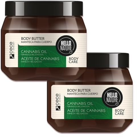 P-Beauty Naturkosmetik Körperbutter Body Butter mit Hanfsamenöl - für sehr trockene Haut mit Sheabutter & Kokosöl - vegane Pflegecreme ohne Parabene & Silikone - Körpercreme - Körperpflege (2x250ml)