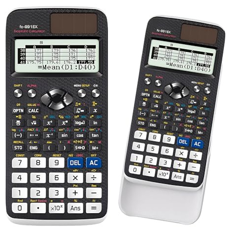FX-991EX Scientific Calculator, A Level Maths Calculator with 552 Functions, 10+2 Digits Written Display, Portable Calculators Scientific for Students, Teachers, Business, School, Office (Black)