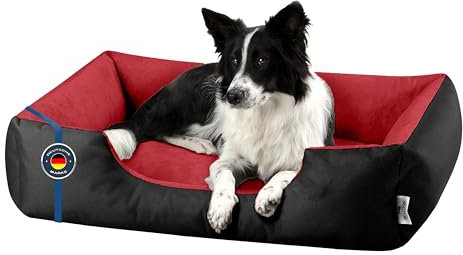 BedDog Hundebett L - Hundekissen - Hundekorb - Hundecouch - Hundesofa - Bezug abziehbar, Waschbar, für Mittel-Kleine Hunde