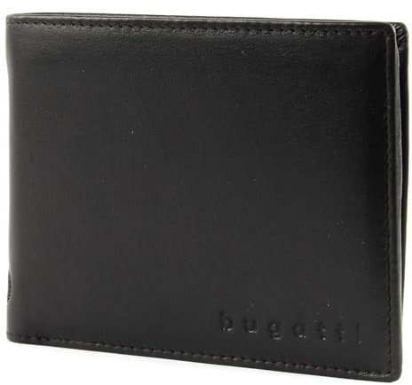 bugatti City Line Coin Wallet with Flap 8 CC Black