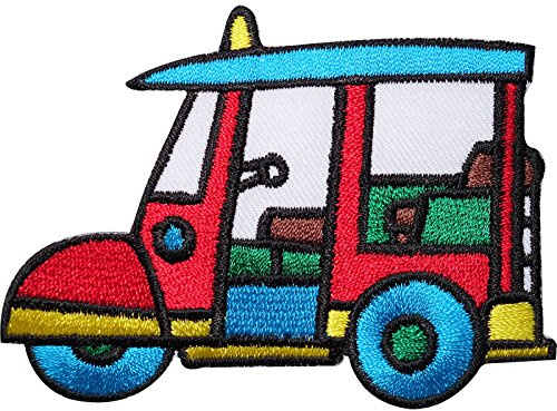 Tuk Tuk Embroidered Iron/Sew On Patch Thailand Thai Souvenir T Shirt Bag Badge