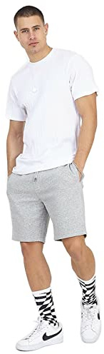 Pack of 2 Brave Soul Mens Jogging Fleece Shorts Sweat Jersey Comfy Elasticated Waist Joggers Casual Gym Bottoms Plain Loungewear Lounge Pants Running Short with Pockets Sweatpants (Grey, S)