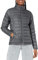 Amazon Essentials Damen Leichte, langärmelige, wasserabweisende, packbare Pufferjacke (in Übergröße erhältlich), Dunkelgrau Meliert, L
