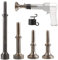 STARVAST 5 Pcs Air Hammer Bits Accessories 0.401 Shank Pneumatic Chisel Air Hammer Smoothing Extended Length Tool Kit With Spring