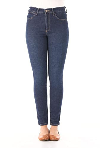 Wrangler Damen HIGH RISE SKINNY Skinny Jeans,, per pack Blau (NIGHT BLUE 78Y), W30/L27 (Herstellergröße: 27/30)