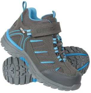 Mountain Warehouse Drift Junior Kids Boots - Waterproof Rain Shoes, Durable & Breathable, Boys & Girls - For Spring Summer, Walking, Hiking & Outdoors Grey Toddler Shoe Size 7