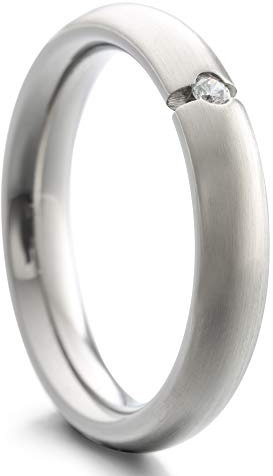 Heideman Ring Damen Paari Edelstahl Zirkonia weiß Brillantschliff | Tolle Geschenkidee für Frauen und beste Freundin – funkelnder Fingerschmuck, nickelfrei, in mehreren Größen erhältlich