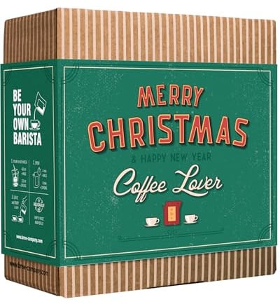 Christmas Coffee Gifts for Men & Women with 5 World's Finest Coffees | Coffee Gift Set with Single Estate Specialty Coffees to Brew & Enjoy Anytime, Anywhere - Secret Santa Gift Idea for Him & Her