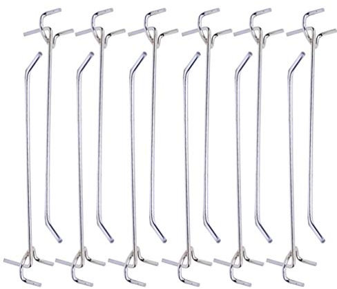 DOITOOL 40 unids Peg Board estantería Gancho Resistente Pegboard Ganchos Triangulares Agujero Gancho Percha para el hogar Tienda supermercado 20 cm