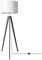 Paco Home Stehlampe Wohnzimmer Standlampe Wohnzimmerlampe E27 Fassung Leselampe Stoffschirm Lampe Schlafzimmer Stativ Stoff Lampenschirm Mit Schalter