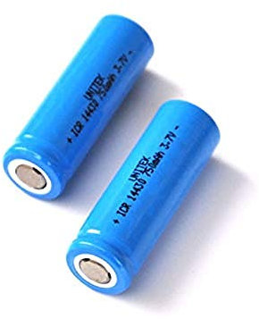 Compatible para 2 uds batería Recargable de Iones de Litio de 3,7 V 14430 4 / 5AA baterías de Iones de Litio Pilas 750MAH para Linterna LED Dispositivo Digital