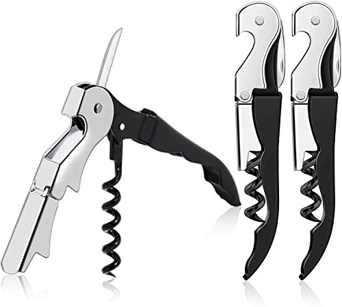 3 in 1 Bottle Opener,Corkscrew Wine Opener,Waiters Friend(3Pcs)…